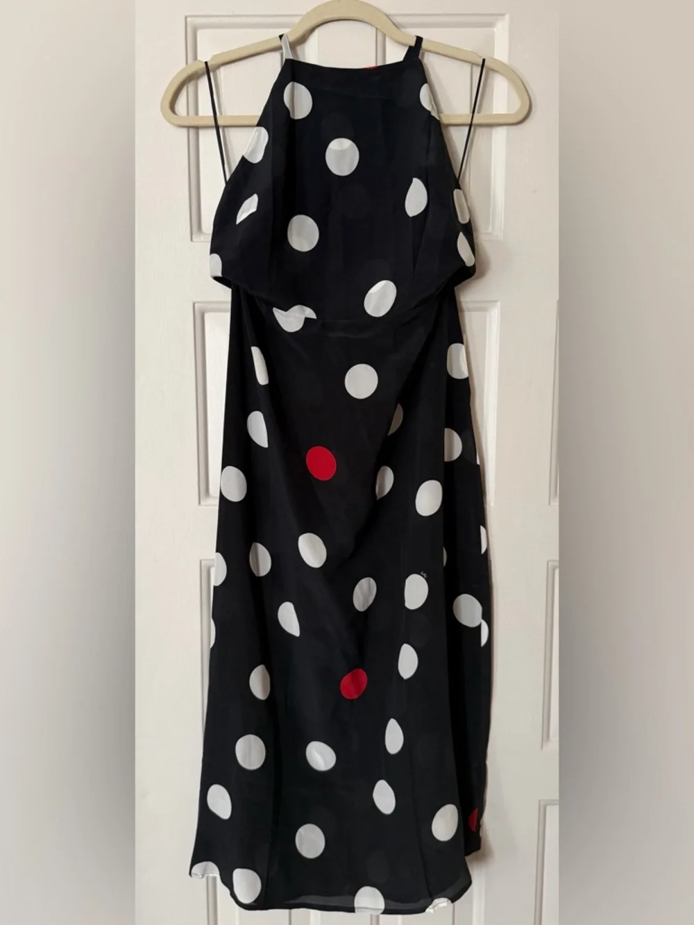 Réalisation Par Polka Dot Silk Halter Dress - Picture 3 of 8